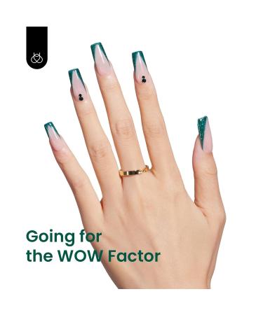 Buy Beetles UV Gel Nail Polish - Glitter Green Flash 15ml | Mistletoe Glitter for DIY Nail Art - Perfect Gift for Women - Buy Online on GoSupps.com