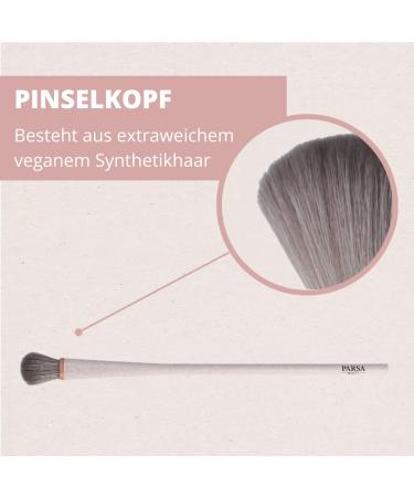 Parsa Beauty Nature Love Vegan Makeup Brush - Wheat Straw Foundation Brush for Even Application & Extra Soft Synthetic Hair - Buy Online on GoSupps.com