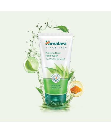 Himalaya Purifying Neem Face Wash for Deep Cleaning & Occasional Acne Gentle Non-Drying Daily Cleanser Free from Parabens SLS and Phthalates 150 ml (5.07 oz) (Pack of 2) - Buy Online on GoSupps.com