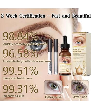 Eyelash and Eyebrow Regeneration Serum Natural Eyelash and Eyebrow Growth Serum Nourishing Eyelash and Eyebrow Care Serum Stimulates Cell Regeneration of the Eyelashes - Buy Online on GoSupps.com