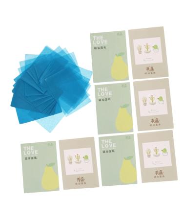 Angoily 8boxes Oil-Absorbing Paper Blotting Paper Facial Skin Compact Oil Absorbing Paper Makeup Tools Facial Paper Makeup Blotting Linens Oil Absorption Blue Film Beauty Tools