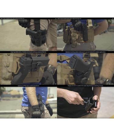 Evike Airsoft Matrix Hardshell Adjustable Magazine Holster for 1911 Series - Black, Belt Attachment - Buy Online on GoSupps.com