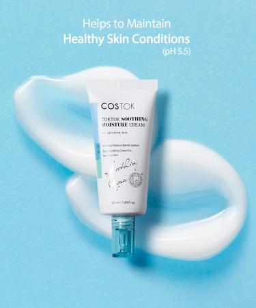 Buy TokTok Soothing Moisturizer 1.69oz | Hypoallergenic Skin Cream with Marigold Olive & Centella | pH 5.5 For Sensitive Skin | International Shipping Available - Buy Online on GoSupps.com