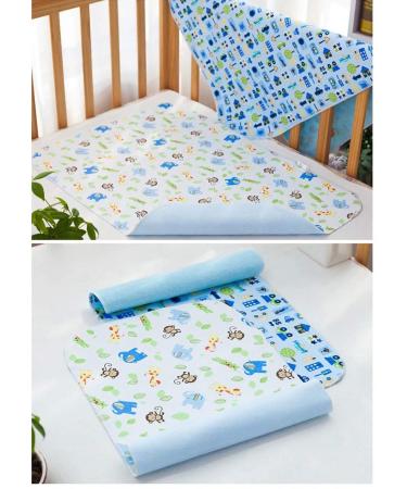 Wrap Pad 4-Pack | Yworld Cotton Bamboo Fiber Waterproof & Breathable Reusable Diaper Liners - 20x28in Light Color Series - Buy Online on GoSupps.com