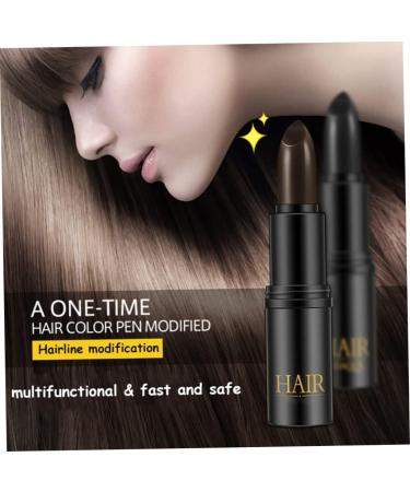 Temporary Hair Color 1PC Modified Cream Color Repair Stick Hair Line Concealer Portable Hair Dye Kit Root Cover Up Black - Buy Online on GoSupps.com