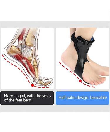 Drop Foot Brace Orthosis for Hemiplegia - Medical Ankle Support with Inflatable Airbag | Foot Stabilizer for Stroke Recovery | Size M - Buy Online on GoSupps.com