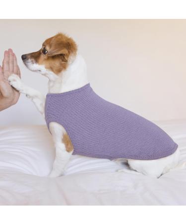 Buy Hjumarayan Dog Sweater for Medium-Sized Dogs - Washable Striped Fleece Dog Shirt for Corgis & Dachshunds (Purple) | International Shipping Available - Buy Online on GoSupps.com