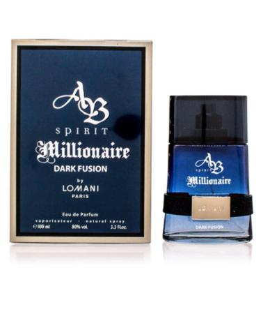 Lomani Ab Spirit Millionaire Dark Fusion Men EDP Spray 3.3 oz Cedar Coriander Orange Vanilla 3.3 Fl Oz (Pack of 1) - Buy Online on GoSupps.com