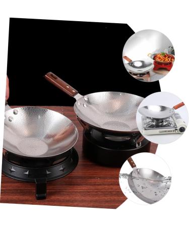 TOPBATHY Nonstick Frying Pan Pans Non Stick Cooking Utensils Non Stick Fry Pan Flat Skillet Wok Griddle Pan Work on Egg Frying Pan Non-Stick Frying Pan Stainless Steel Wooden Omelet Pan - Buy Online on GoSupps.com