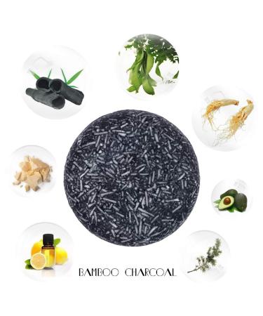VERT Bamboo Charcoal Shampoo Bar 2-Pack - Natural Solid Soap for Treated, Dry Hair - Prevents Hair Loss & Promotes Growth - Vegan Plant Essence Formula - 4.2oz - Buy Online on GoSupps.com