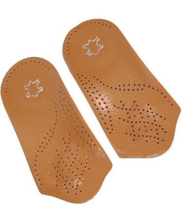 FOMIYES Flatfoot Pads - Orthotic High Heel Insoles | 3/4 Thin Arch Support for Comfort & Cushioning | Leather Inserts for Men & Women | Non-Slip Shoe Pads - Buy Online on GoSupps.com