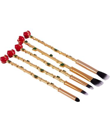 Guvkeug Rose Makeup Brush Set Beauty Makeup Brush for Eyeshadow Contour-Gold - Buy Online on GoSupps.com