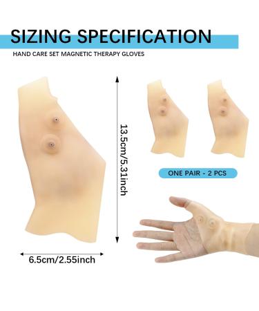 Silicone Thumb Support Brace - Pain Relief for Enthesitis & Tendovaginitis | Elastic Wrist Support Gel Band | Comfortable Beige Design - International Shipping - Buy Online on GoSupps.com