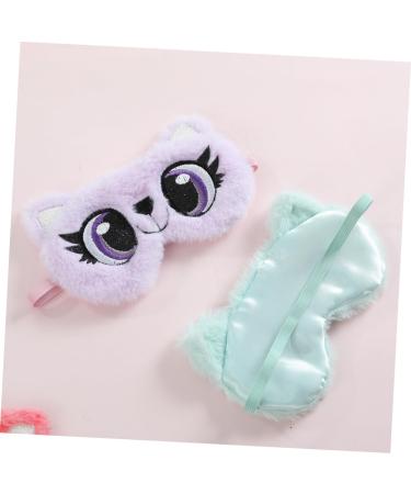 Homoyoyo Cache- il De Sommeil Peluche Portable Masque Pour Dormir Avec Grands Yeux Amusants Protection Pour Yeux Vert - Buy Online on GoSupps.com