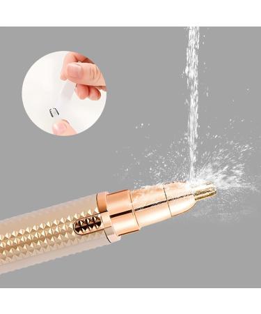 Facial hair removal safe electric shaver efficient eyebrow shaver portable eyebrow trimmer for women practical epilator Gold - Buy Online on GoSupps.com