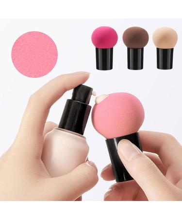 Shop Pink Mushroom Makeup Brush & Foundation Sponge - Perfect for Liquid & Powder Application | International Shipping - Buy Online on GoSupps.com