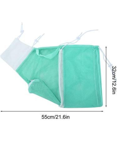 Buy Mioyoow Cat Bathing Bag - Breathable Adjustable Mesh Bag for Kittens | Perfect for Bathing Nail Cutting & Ear Cleaning | Green & White - Buy Online on GoSupps.com