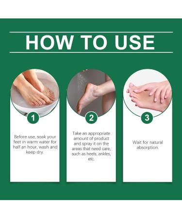 Spray peeling pour les pieds l'huile d'orange limine les peaux mortes lisse les pieds secs et fissur s pour les mains et les articulations le genou la cheville le coude (4PCS) - Buy Online on GoSupps.com