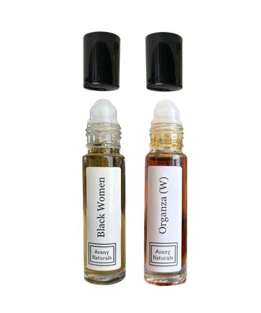 Perfumed Body Oil Samples - Mini Perfumes Women Rollerball Fragrance Oil Small Perfume for Woman Travel Size Cologne 2 pc (Spicy Duo)
