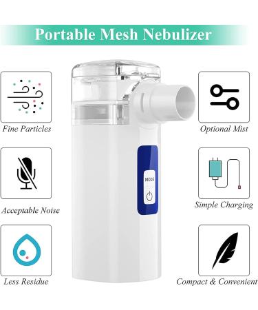 Portable Nebulizer: Quiet Home Inhaler for Adults & Kids - Two Modes for Travel - Self-Cleaning Breathing Machine - Buy Online on GoSupps.com