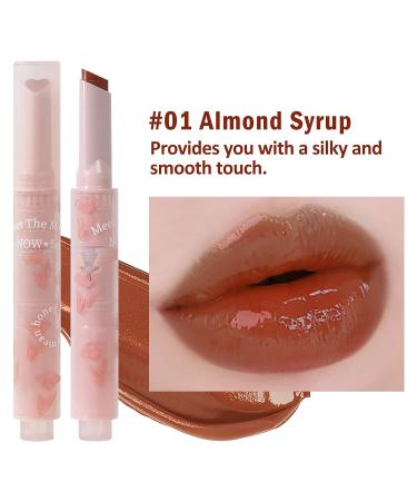 U-Shinein Jelly Lipstick: Tinted Heart-Shaped Lip Glaze for Nourished, Fuller Lips (Almond Syrup) - Buy Online on GoSupps.com