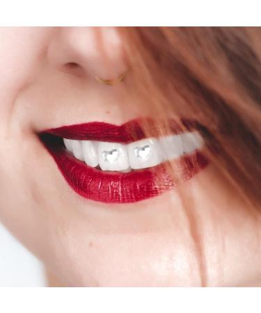 Hemoblo Zahn-Edelstein Kit | 10-Pc Heart Edelstones Tooth Jewelry | Reflective Bling Teeth Decor for Women | Artificial Crystal Diamond Set - Buy Online on GoSupps.com