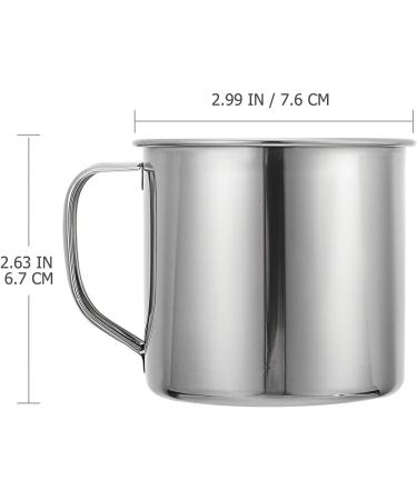 VORCOOL Kids Stainless Steel Mug 3Pcs - Extra Small Tea Coffee Camping Mugs for Unbreakable Milk Drinking - Buy Online on GoSupps.com