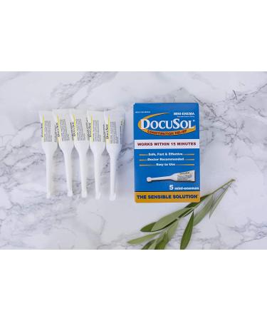 Docusol Docusate Sodium Mini Enema 0.84 fl oz - Clear Liquid Formula - Buy Online on GoSupps.com
