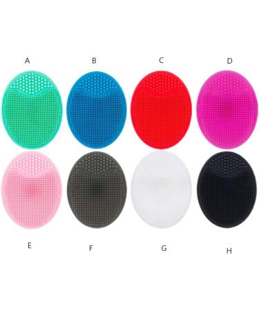 rongweiwang Face Scrubber Silicone Facial Clean Brush Exfoliating Brushes Scrubbing Exfoliator Pad Skin Scrubbers for Home Black - Buy Online on GoSupps.com