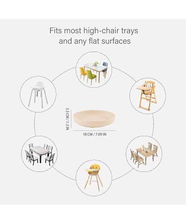 YOOFOREA Baby Led Weaning Essentials Set - Tiny Cup, Suction Bowl & Plate | 100% Platinum Silicone | BPA BPS PVC Free - Cream - Buy Online on GoSupps.com