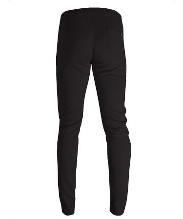SCREENSHOT Mens Hip Hop Slim Fit Urban Track Pants - Black | Side Taping Streetwear Joggers - Buy Online on GoSupps.com