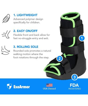 ExoArmor Pediatric Walking Boot - Lightweight Support for Children (Large) - Buy Online on GoSupps.com