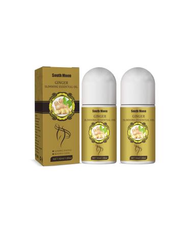 Roll-on with essential oils 50 ml essential oil for losing weight removing the abdomen massage oil belly drainage ginger oil natural essential oil for massage for belly limbs sleep and skin tension 2 pieces