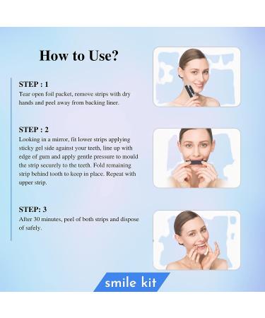 Peroxide-Free 14 Teeth Whitening Strips | Enamel-Safe Formula | 7 Sessions - Buy Online on GoSupps.com