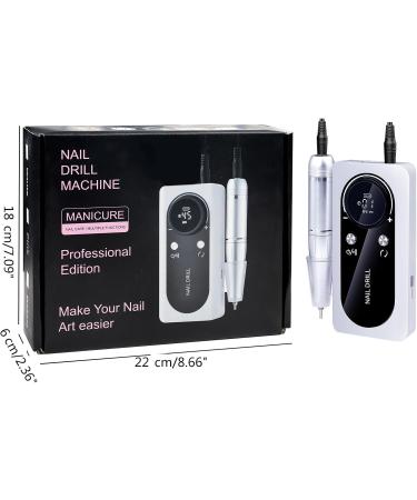 FEIlei Portable Electric Nail Drill Rechargeable 45000 RPM Manicure Pedicure Set for Home Nail Care - Buy Online on GoSupps.com
