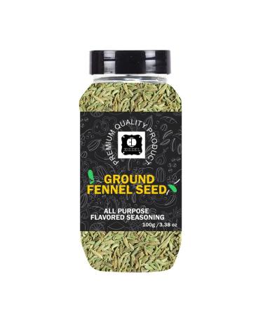 EDZZEL EDZZEL Premium Quality Natural Indian Ground Fennel Powder - 100g Box