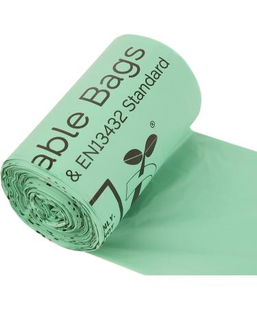 Crystal Lemon 13 Gallon Heavy Duty Compostable Trash Bags - Eco-Friendly Kitchen Garbage Bags - Buy Online on GoSupps.com