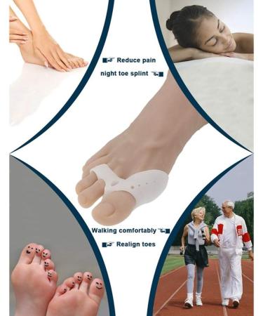 Silicone Toe Correctors & Relief for Hallux Valgus - Hammer Toe Separator & Spacer - International Shipping Available - Buy Online on GoSupps.com