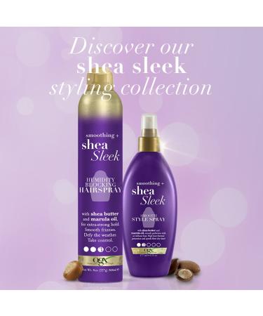 OGX Smoothing + Shea Sleek Humidity Blocking Hairspray 8 Ounce Purple 8 Ounce (Pack of 1) Hairspray - Buy Online on GoSupps.com