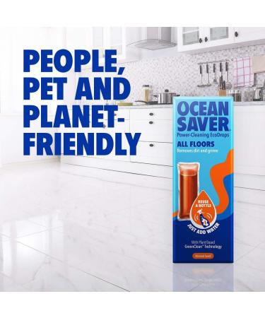 OceanSaver All Purpose Floor Cleaning Spray - 12x 10ml | Plant Based Rhubarb Coral Scent | Eco-Friendly & Cruelty-Free | Multi-Surface Cleaner for Spills & Stains - Buy Online on GoSupps.com