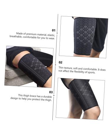 Buy Milisten Cycling Thigh Protector - Nylon Football Protection Pad 22.3x18cm | International Shipping Available - Buy Online on GoSupps.com