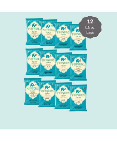Puffworks Baby Organic Almond Butter Puffs - Gluten-Free, Vegan, Non-GMO, 12 Pack - Buy Online on GoSupps.com