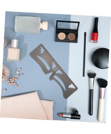 MAGICLULU 2pcs Eyebrow Ruler Microblading Stencil Makeup Gadgets Thrush Artifact Eyebrow Shape Stainless Steel 20x4.8cm As Shown - Buy Online on GoSupps.com