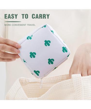 ZKGYUS Tampon Storage Bag - 2 Pieces Portable Zipper Bags for Menstruation | Stylish & Discreet Period Bags for Women & Girls - Buy Online on GoSupps.com