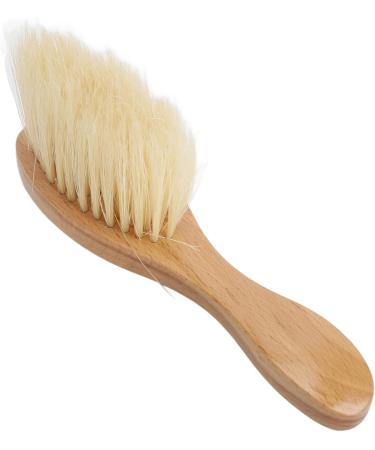 Soft Bristle Neck Duster Cleaning Brush for Face and Hair Ergonomic Design for Broken Hair Cleaning Wood Handle - Buy Online on GoSupps.com