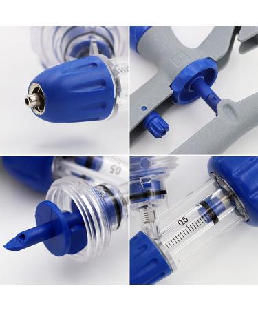 YUELY 5ml Veterinary Injector - Adjustable Continuous Self-Refill Syringe for Livestock - Cattle Chicken Sheep Pig - Buy Online on GoSupps.com
