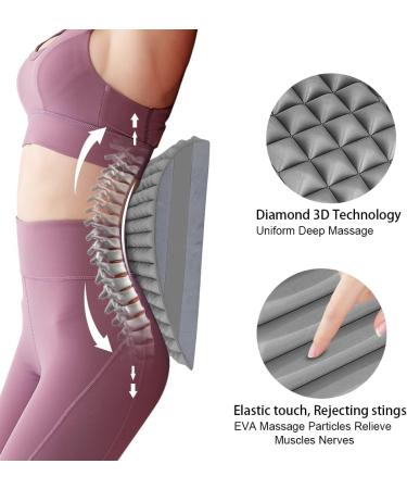 Lomug 2-in-1 Neck & Back Extensor | Back Massage Device & Stretcher for Pain Relief - Gray - Buy Online on GoSupps.com