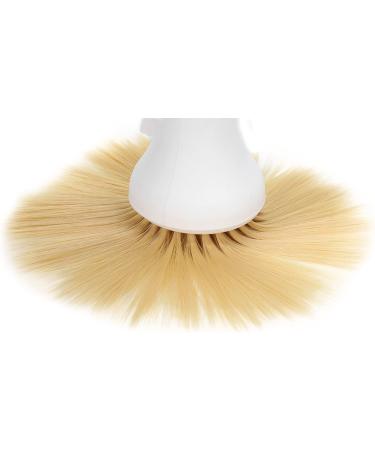 Soft Hair Neck Duster Brush with Talcum Powder Press Salon & Travel Styling Tool for Fine & Soft Hair (White) - Buy Online on GoSupps.com