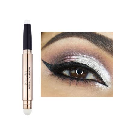 Lucoss double-sided eyeshadow pencil-Eyeshadow Stick Highlighter Lijudstift Shimmer and Matter Eyeliner-Abbey gift for girls and women (A1)