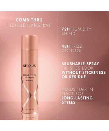 Nexxus Flexible Hold Hairspray Comb Thru for a Lightweight Brushable Hold with StyleProtect Technology 10 oz (Pack of 2) - Buy Online on GoSupps.com